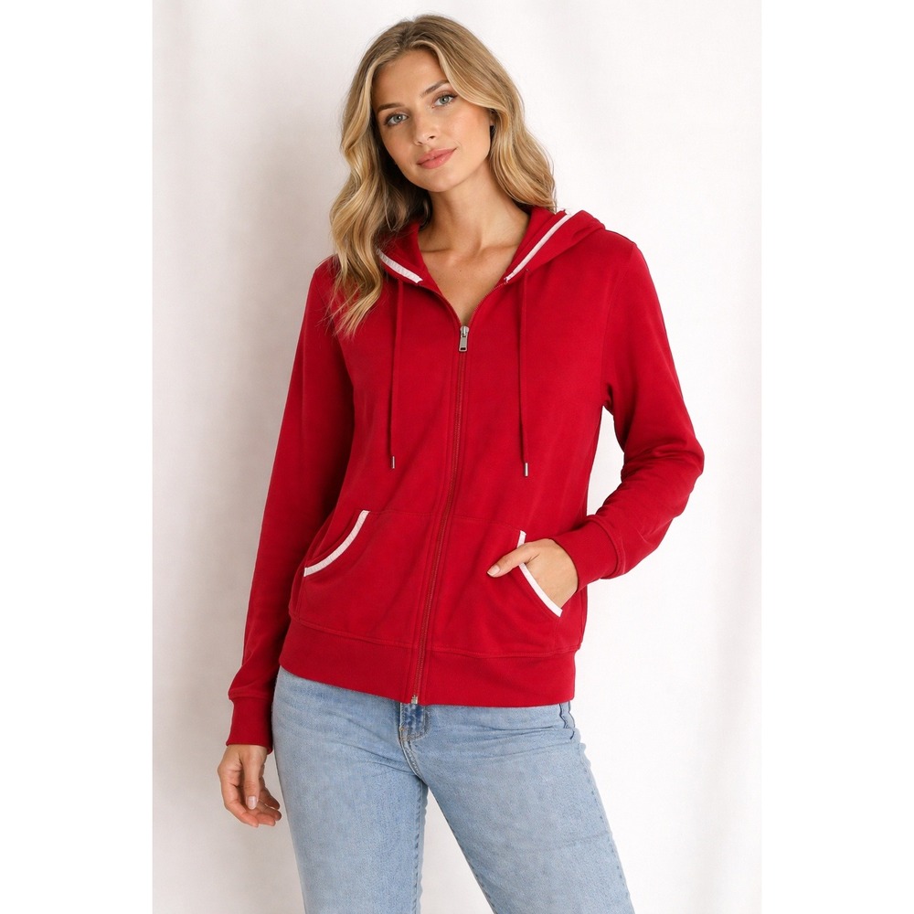 Kim Rogers- Red Women's Zip-up Jacket Size L
